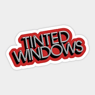 Tinted Windows Logo Sticker